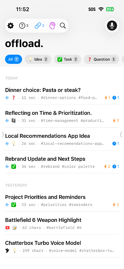 offload app screenshot